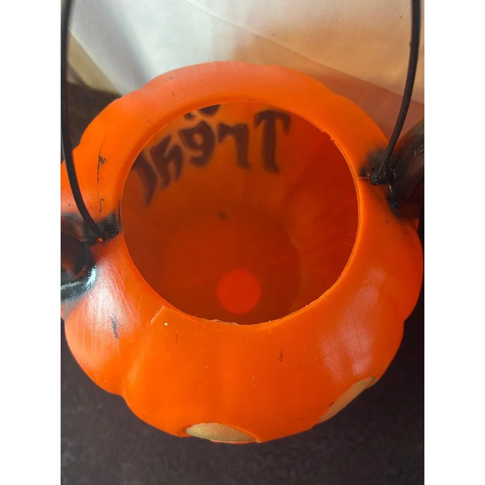 Disney Mickey Mouse Pumpkin Trick or‎ Treat Set of 2 Orange Halloween Pails